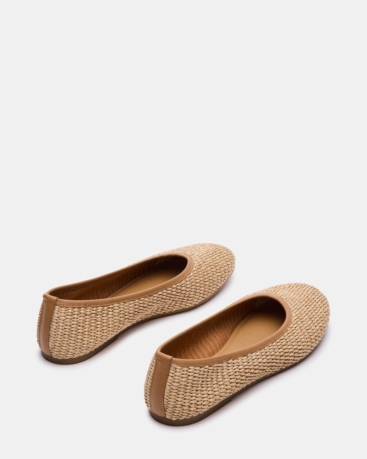 MERLOT Natural Raffia Ballet Women's Flat