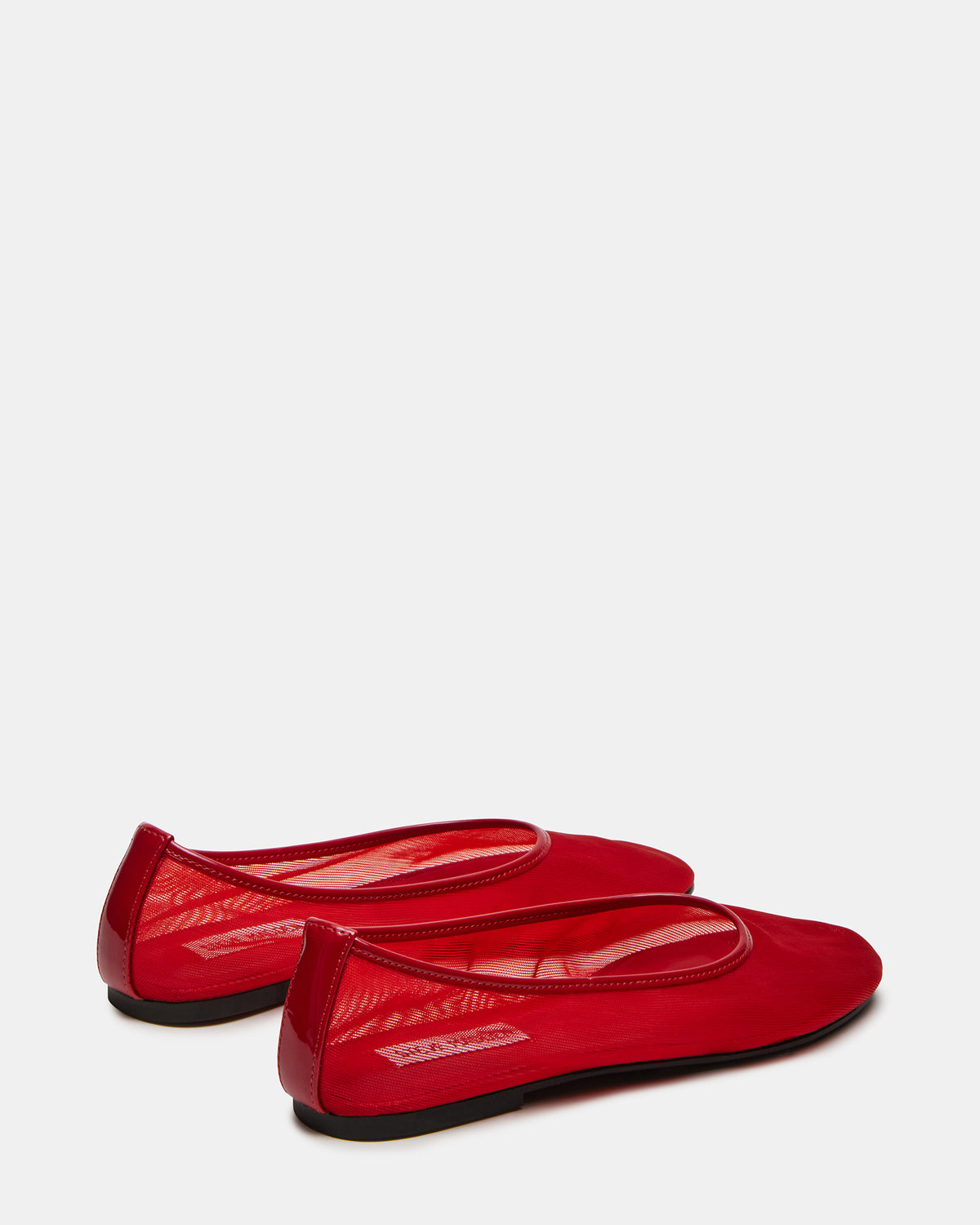MEADOW Red Mesh Women's Ballet Flats