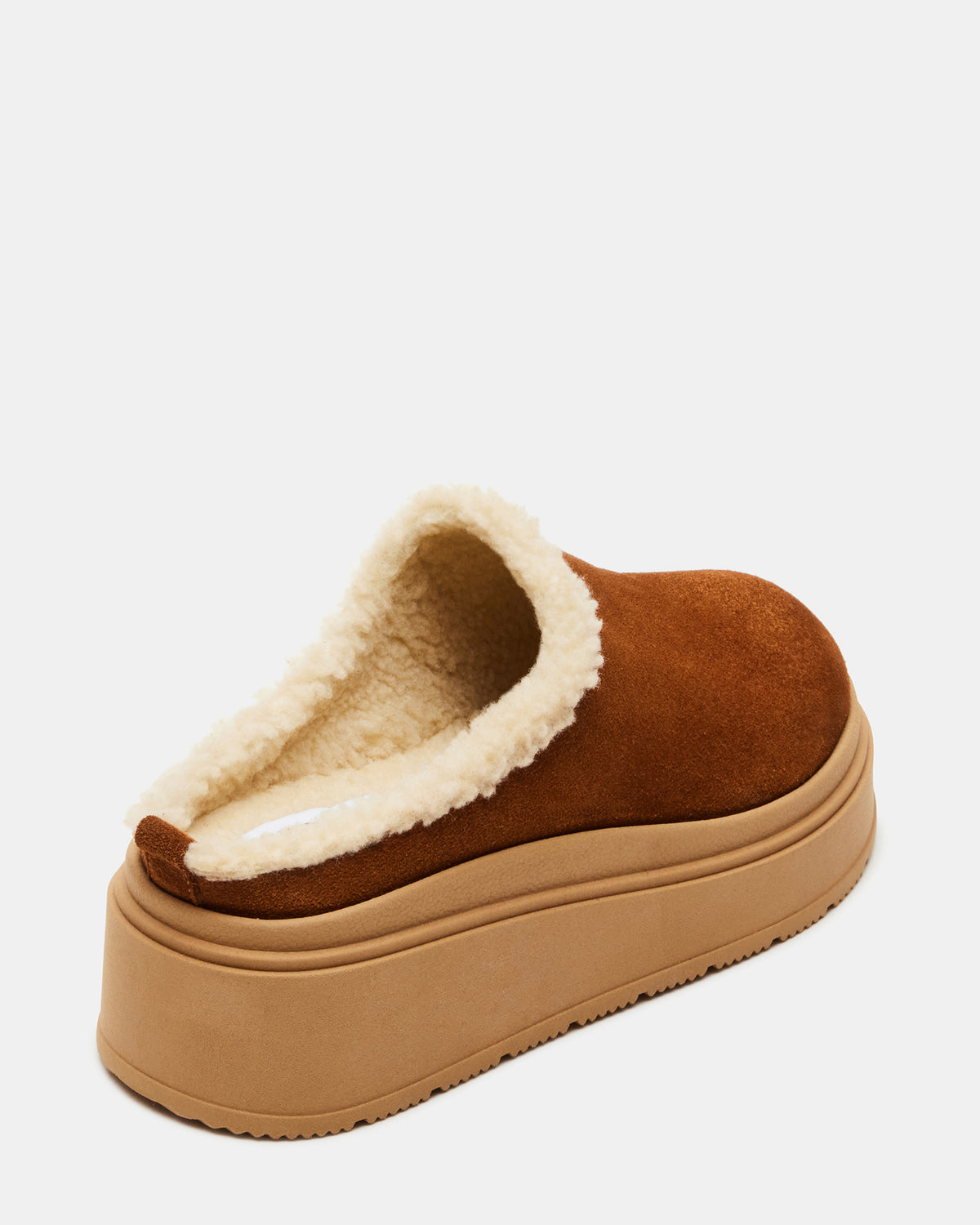 SMORES Tan Suede Faux Fur Slip-On | Women's Flats