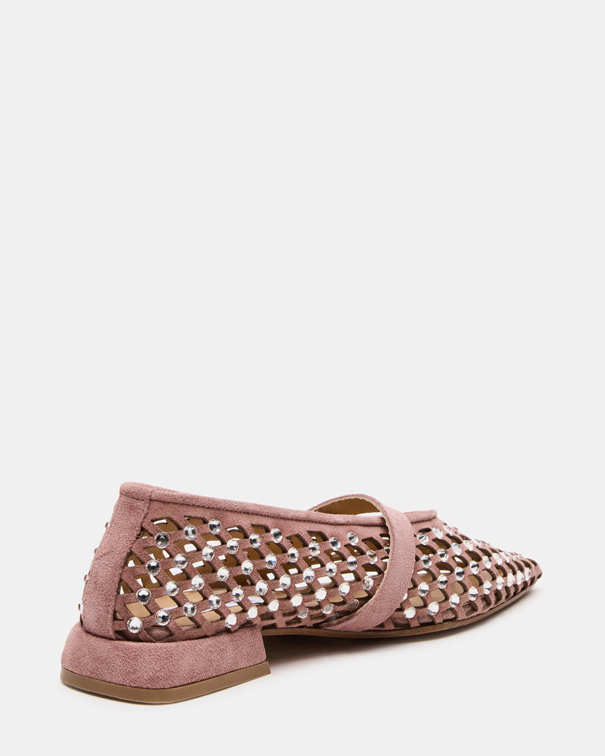 NICO Blush Suede Women's Pointed-Toe Mary Jane Flat