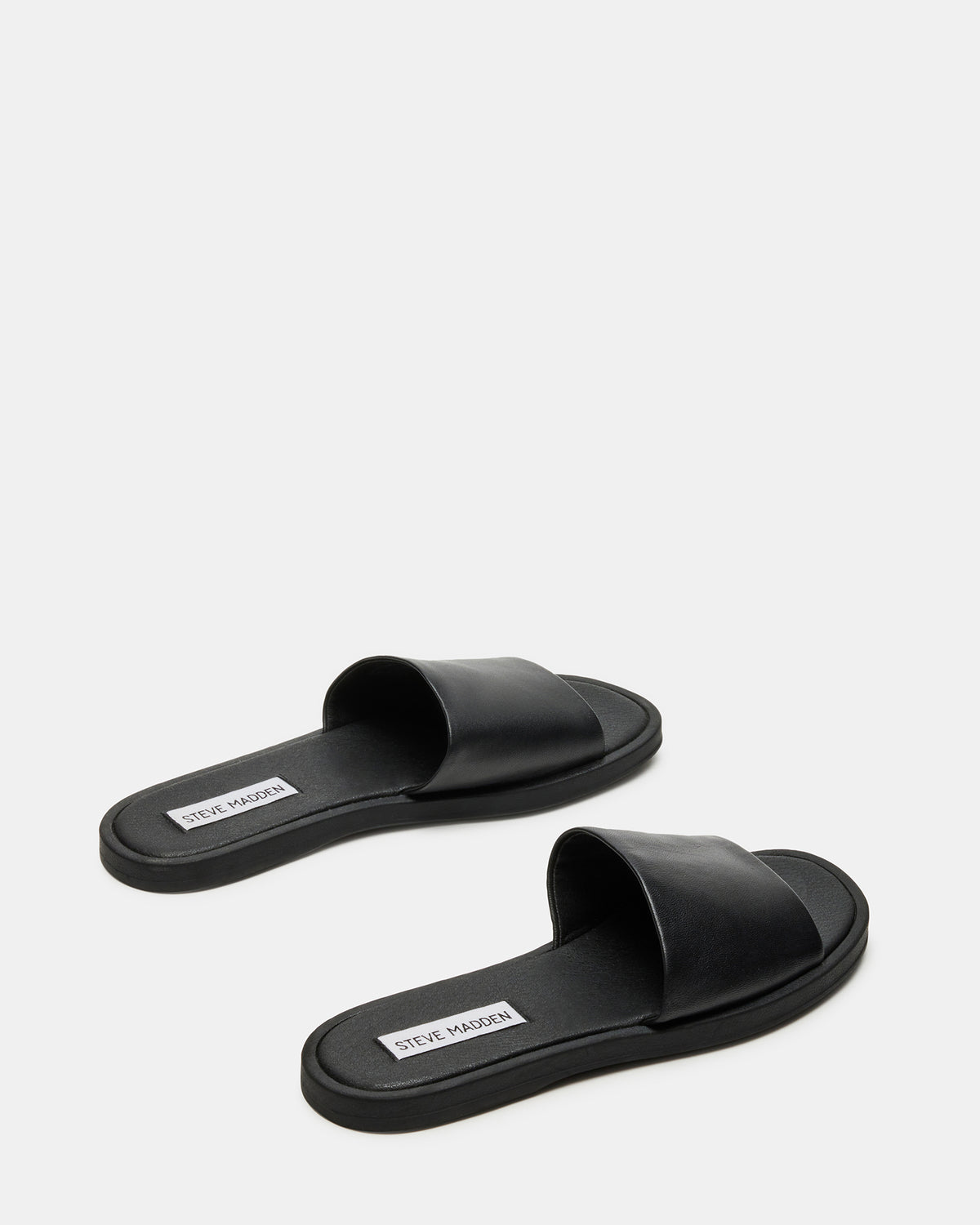 KAYA Black Leather Slide Sandal | Women's Sandals