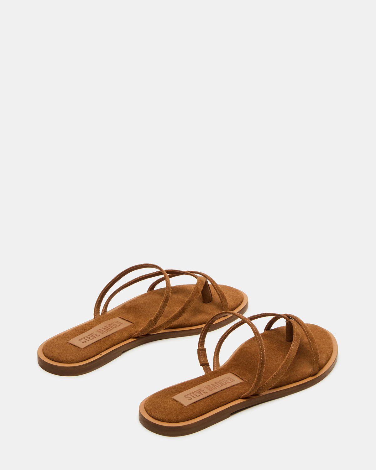 ELLERY Chestnut Suede Strappy Thong Slide Women's Sandal