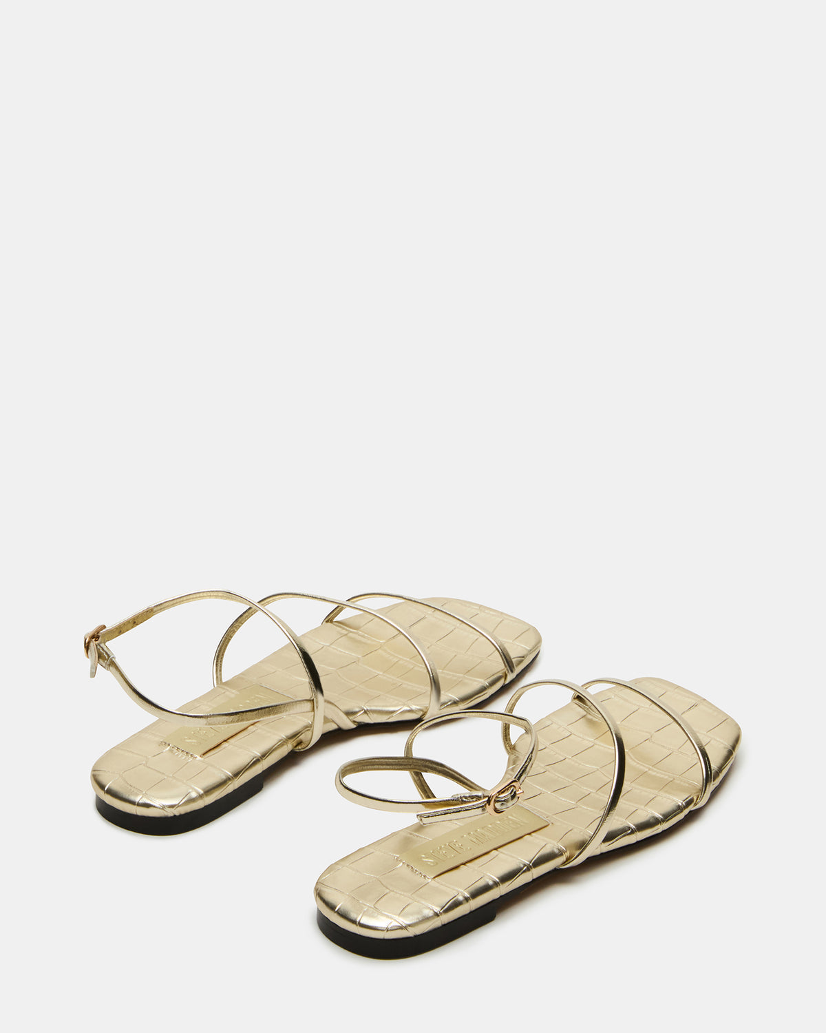TANGO Gold Square-Toe Strappy Women's Sandal