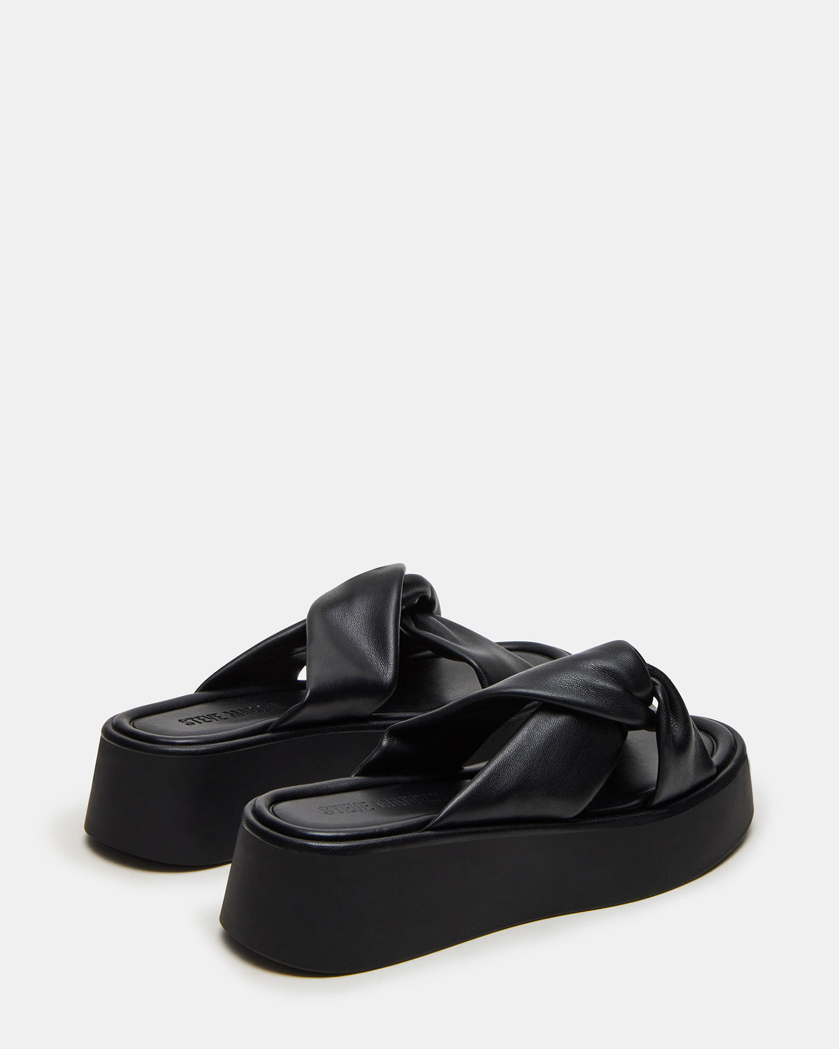 CYRIX Black Women's Platform Slide Sandal