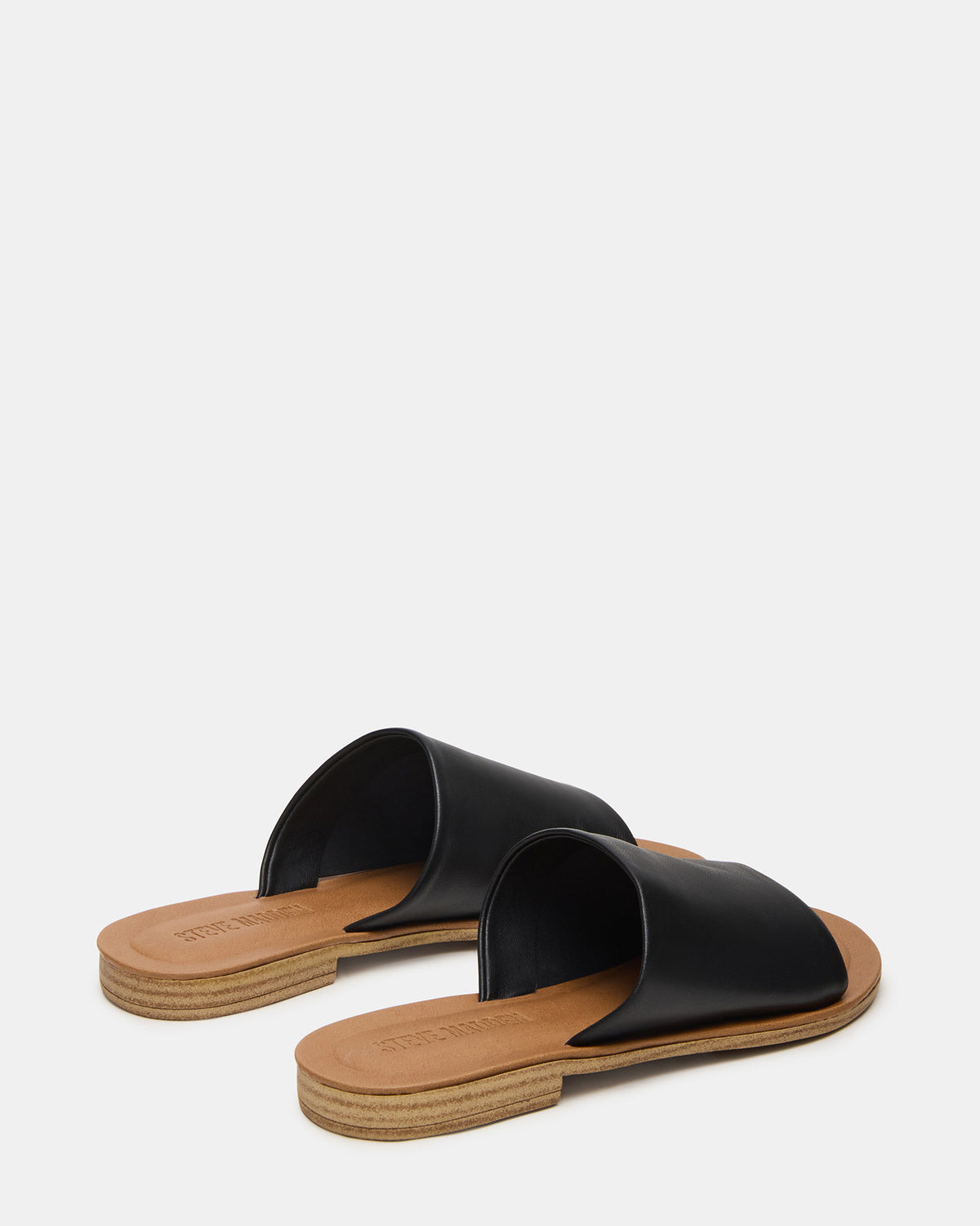 KIPP Black Leather Slide Women's Sandal