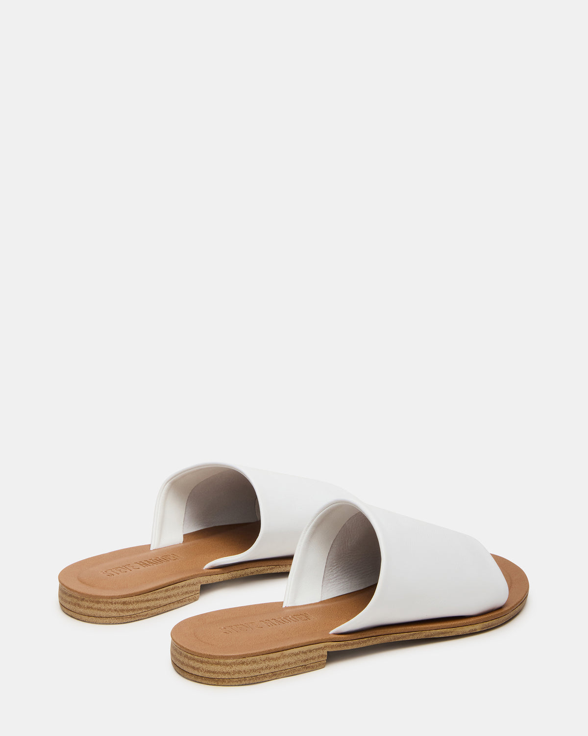 KIPP White Leather Slide Women's Sandal