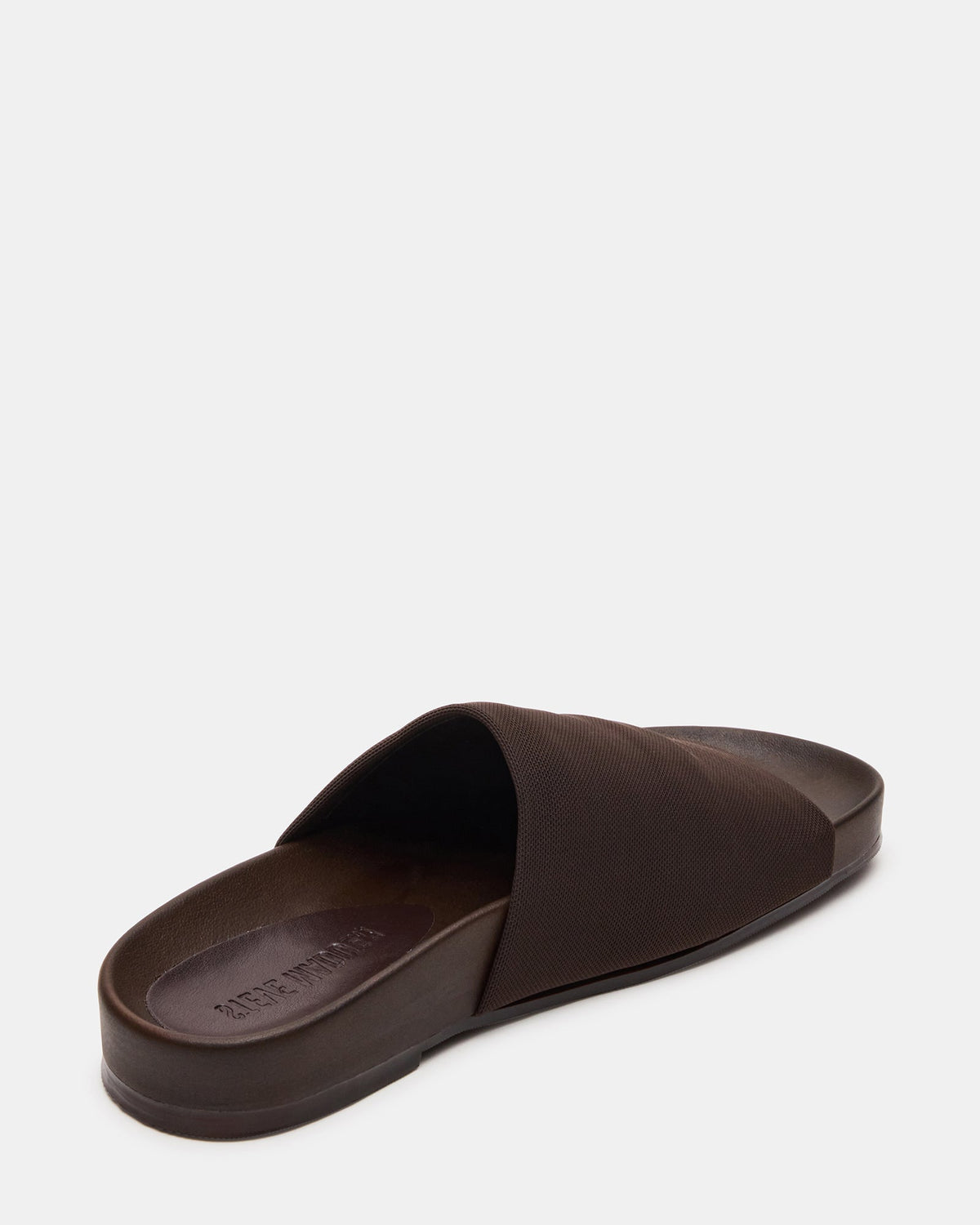 SANSA Brown Flatform Footbed Slide Women's Sandal