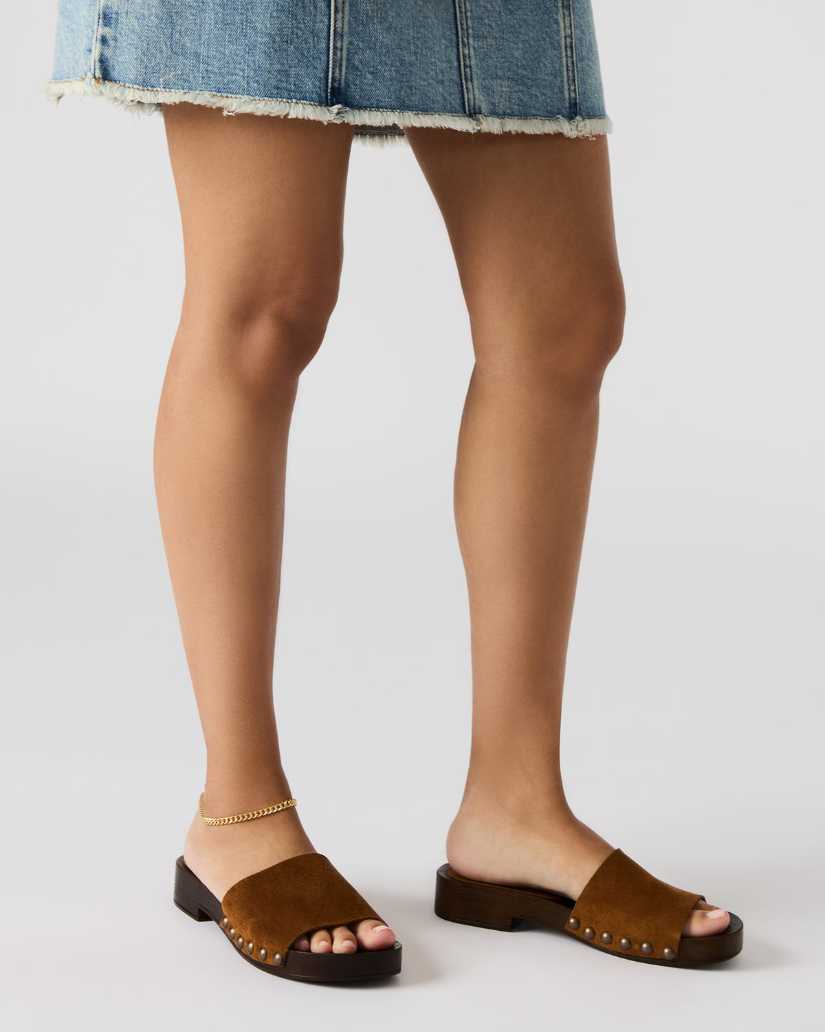 CENTO Black Cow Print Studded Slide Women's Sandal