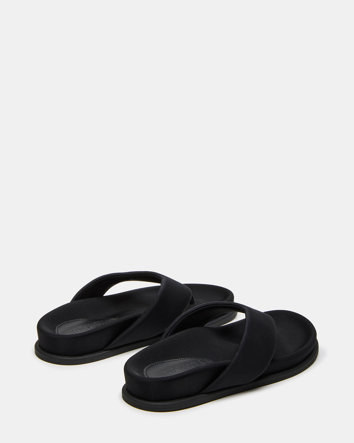 ZINNIA Black Women's Thong Footbed Sandal