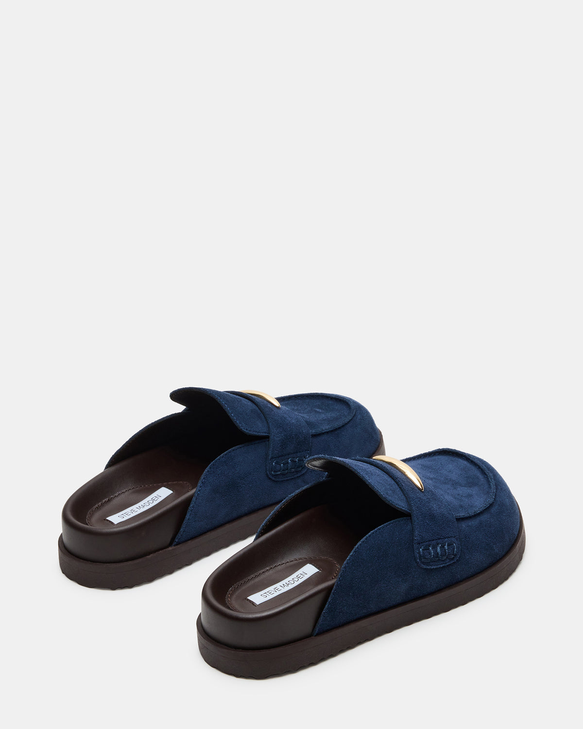 TOBIN Navy Suede Slip-On Mule Women's Flat