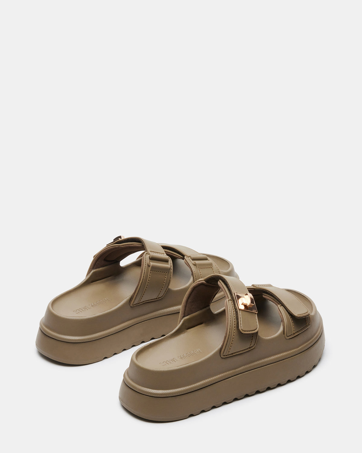 BIGSCHMONA JELLY Olive Women's Platform Slide Sandal
