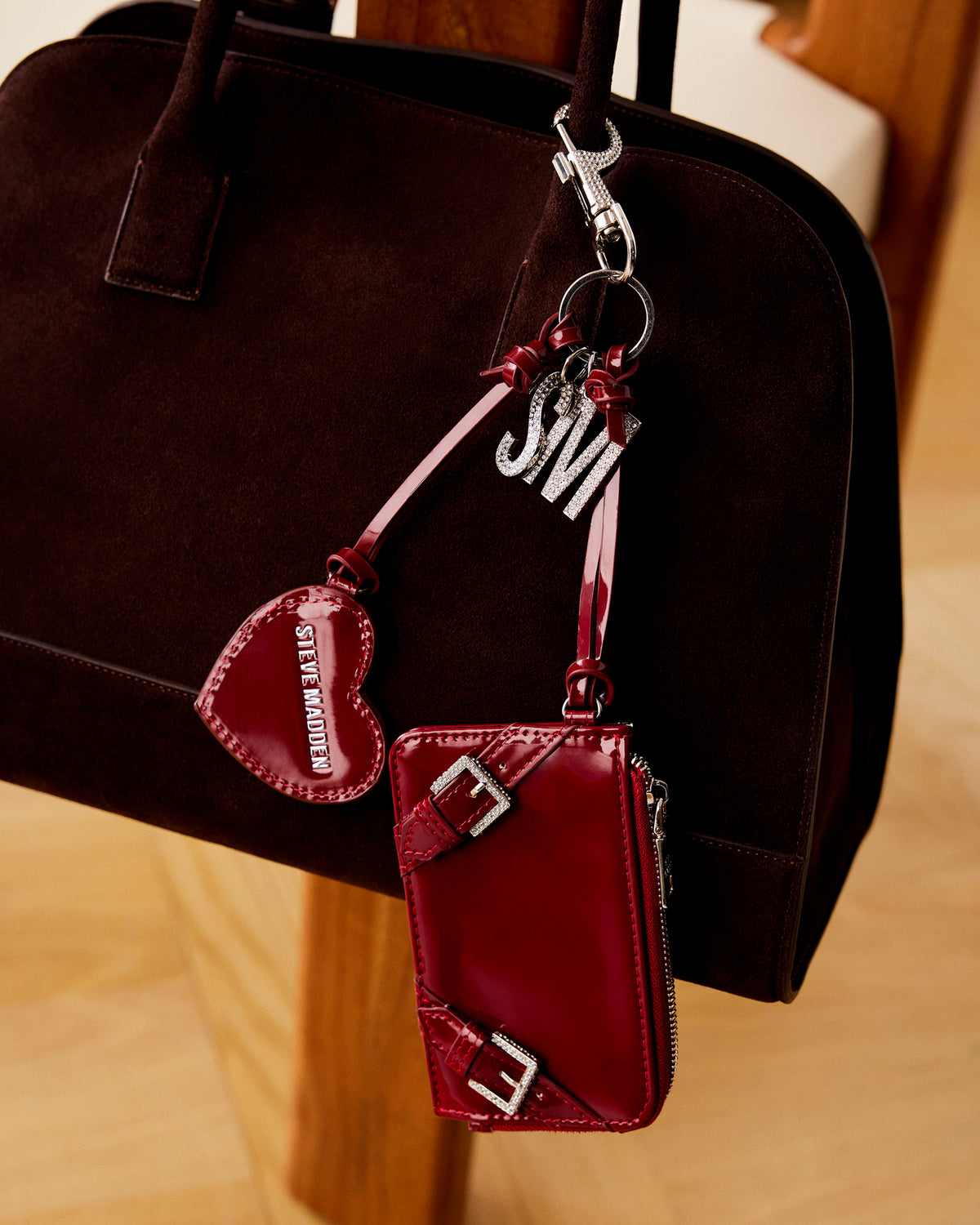 HEIDEE Bag Brown Suede | Women's Shoulder Strap Tote Handbag