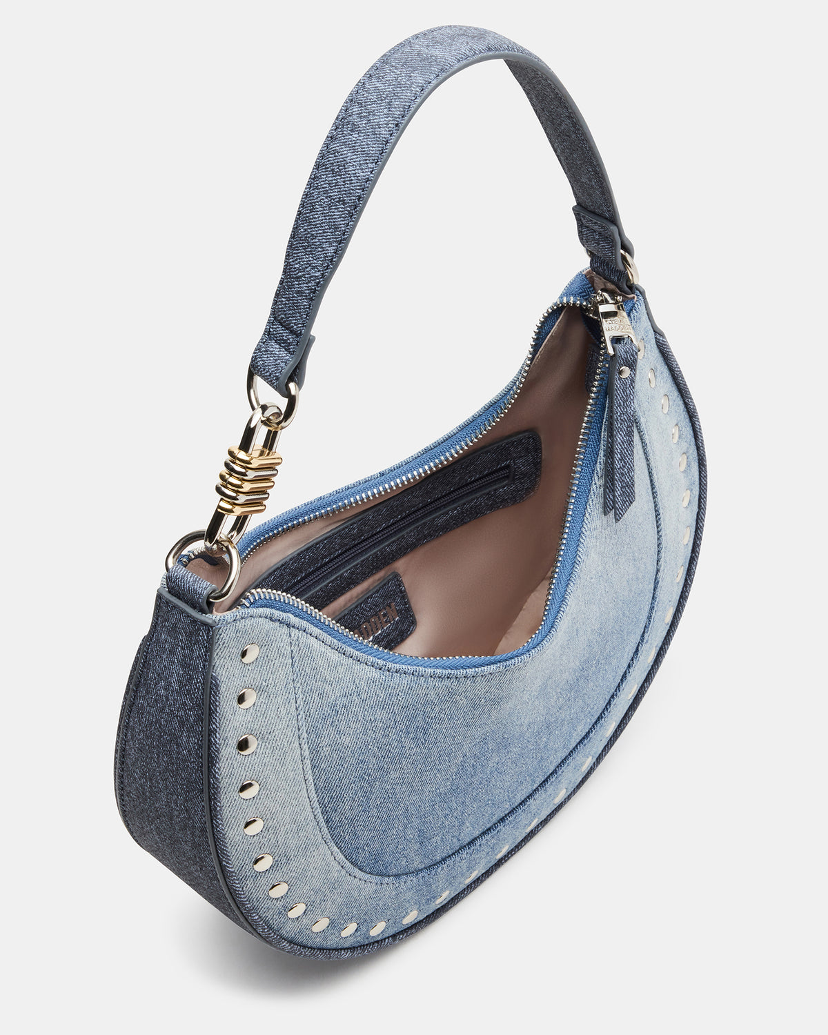 LIAMM Bag Denim Shoulder Strap Dome-Studded Women's Handbag
