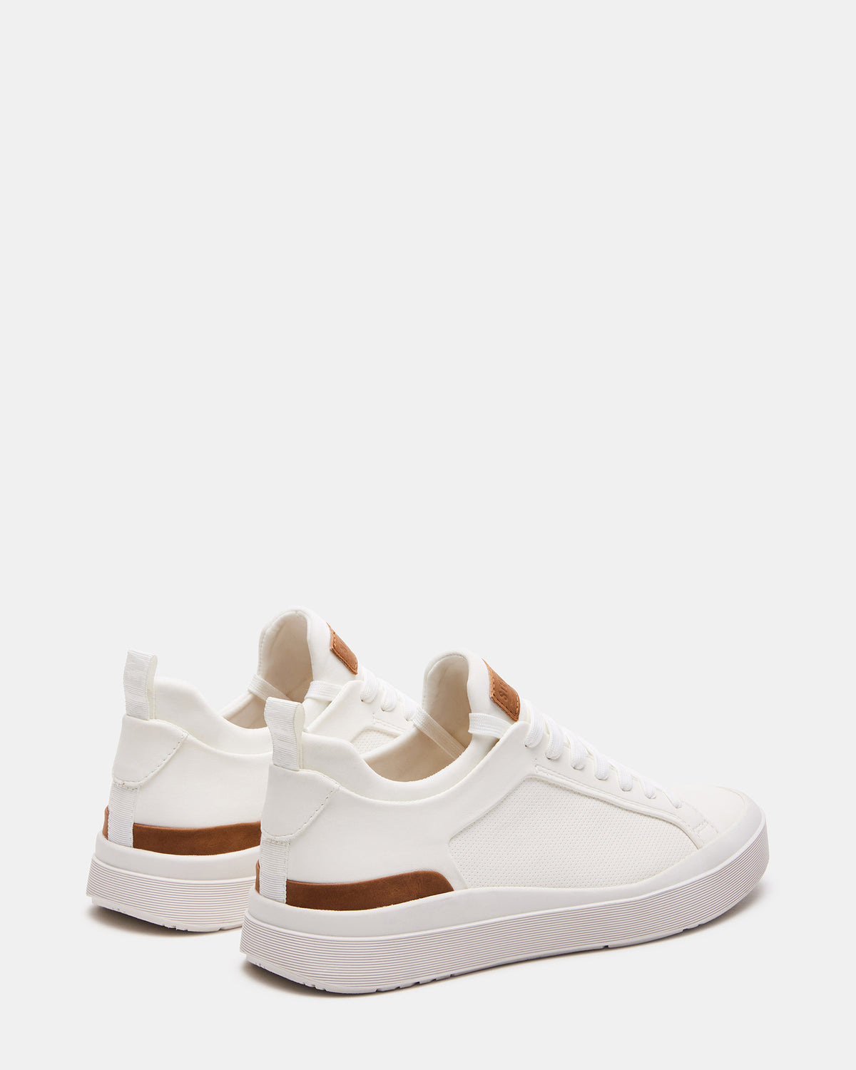 DACK White Men's Lace-Up Sneakers