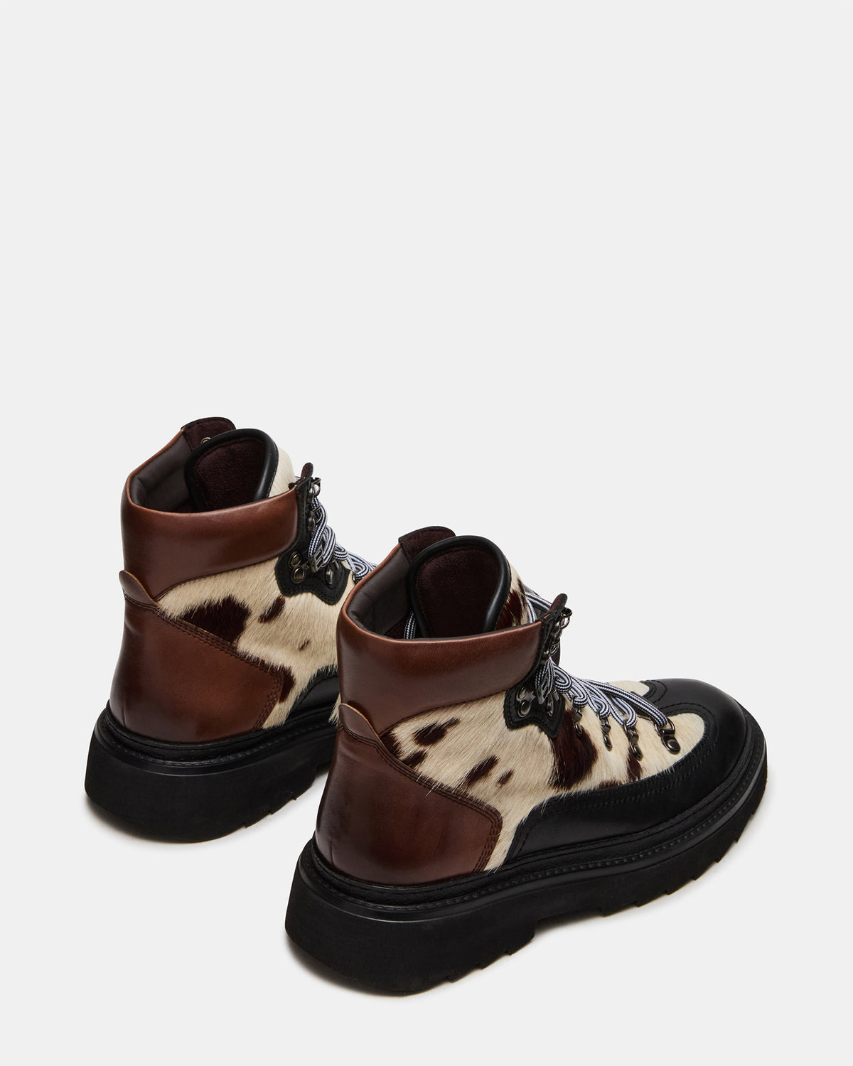 YOSEMITE Brown Multi Lace-Up Lug Men's Ankle Boot