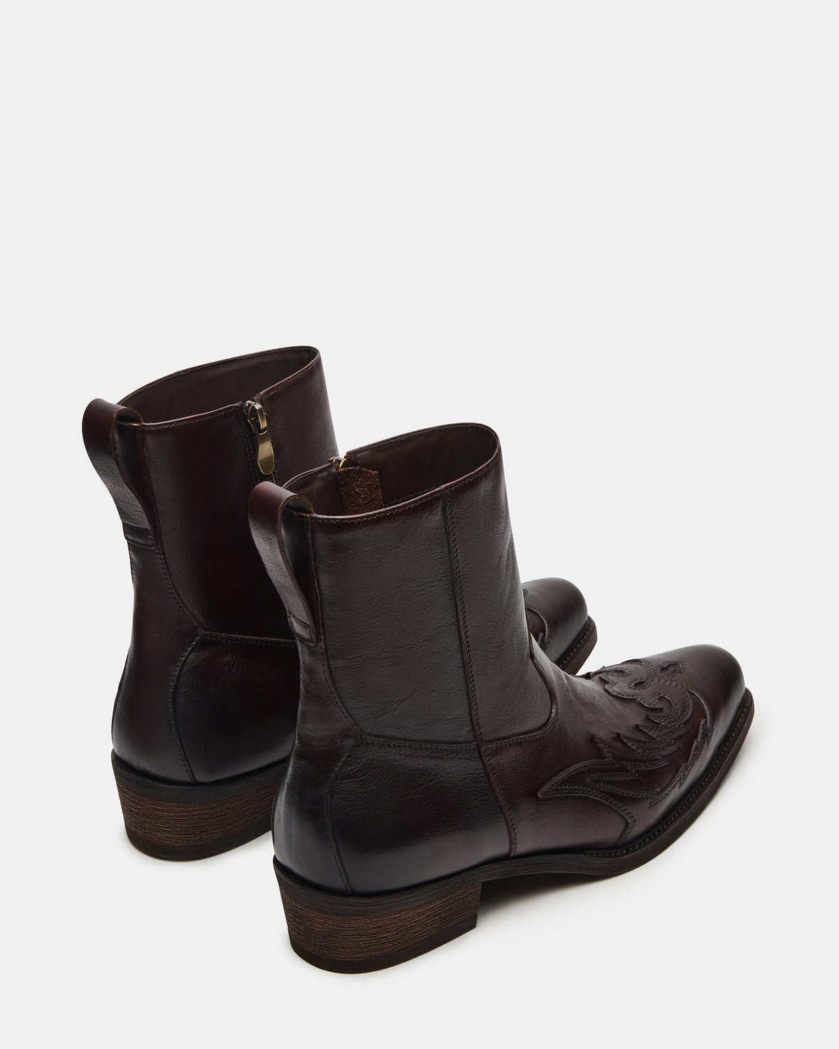 SANTANA Dark Brown Western Men's Ankle Boot