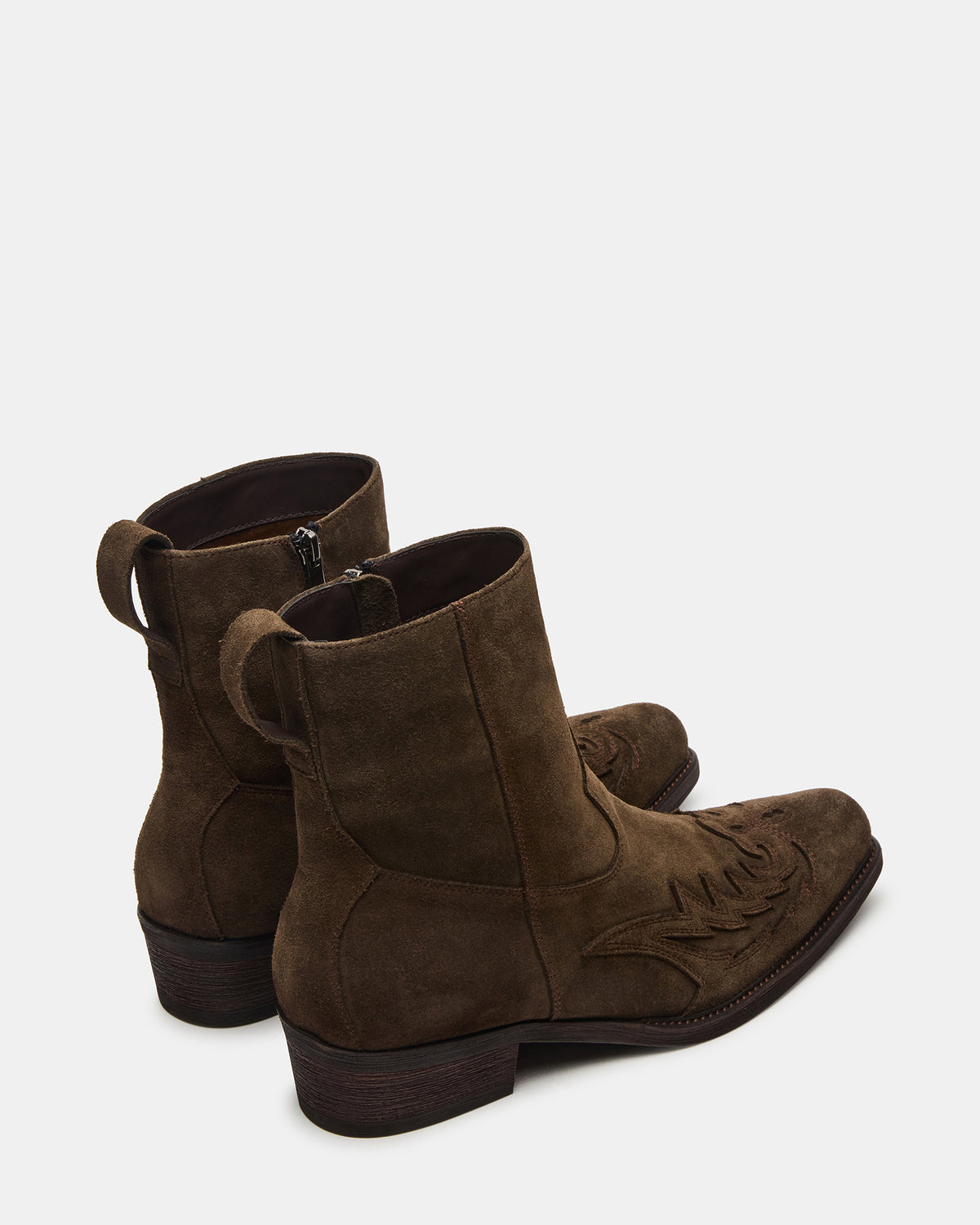 SANTANA Green Olive Western Men's Ankle Boot