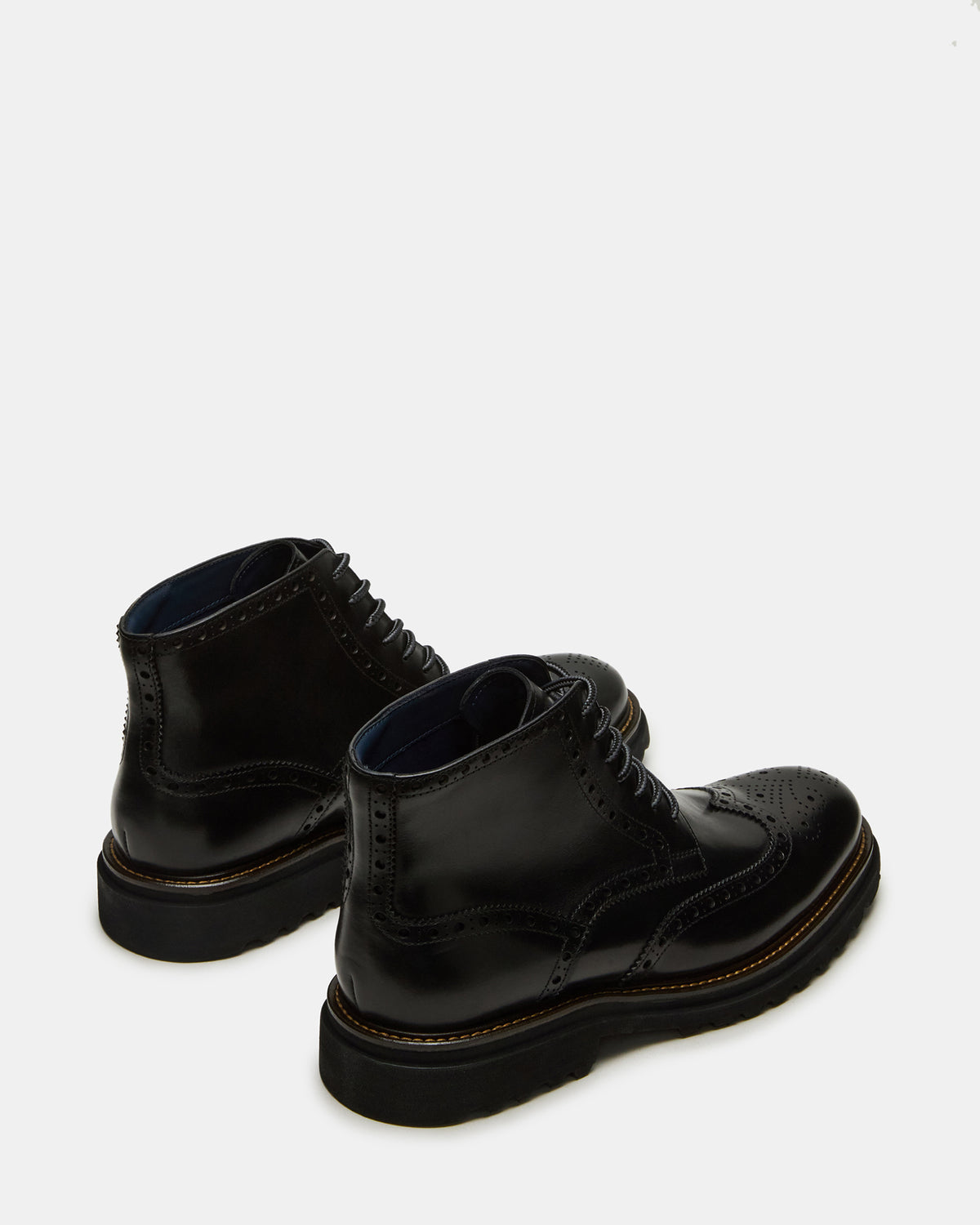 KODA Black Leather Lace-Up Men's Ankle Boot