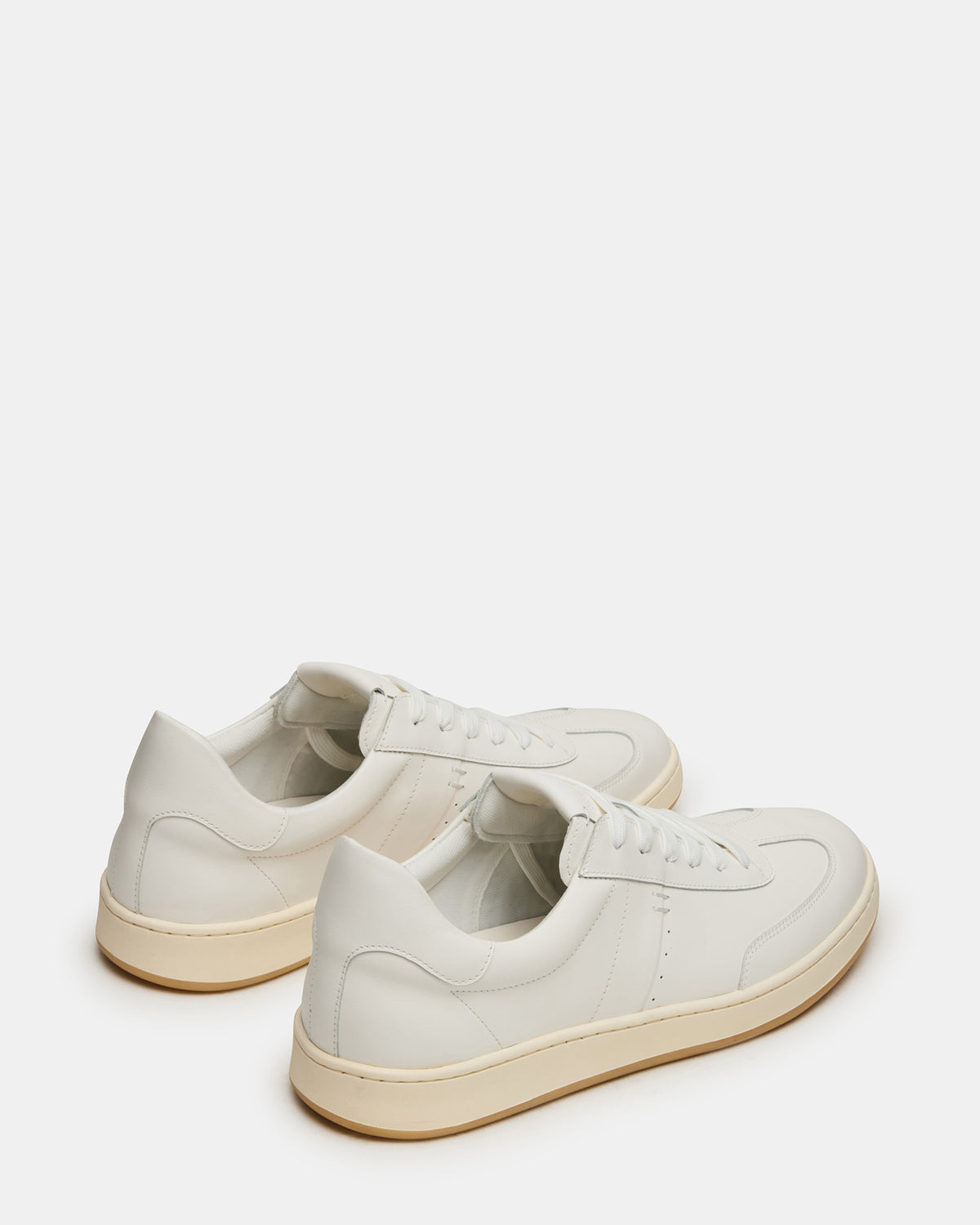 DYLAN White Low-Top Lace-Up Platform Men's Sneaker