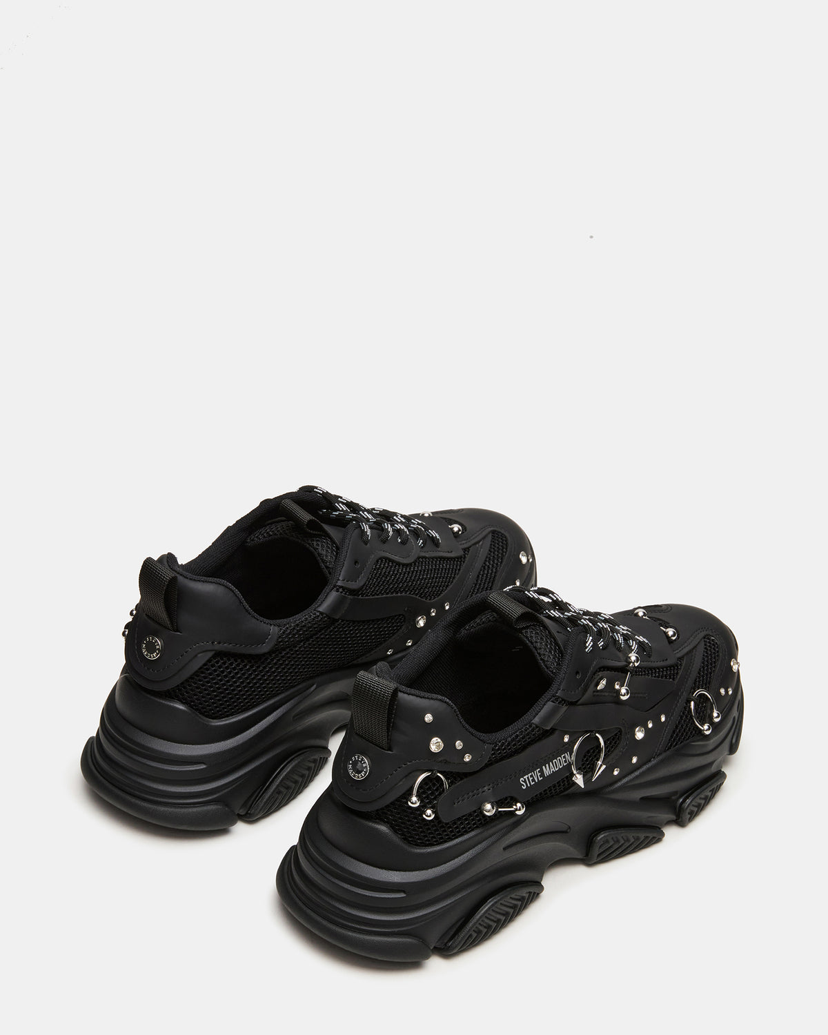 PIERCED Black Low-Top Lace-Up Men's Sneaker
