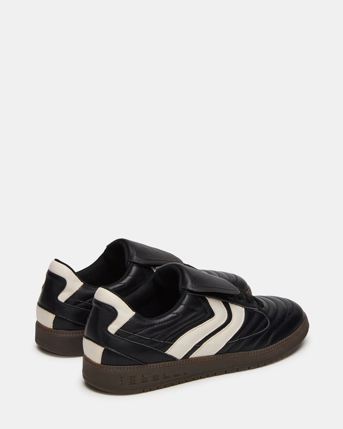 JANOS Black Leather Low-Top Lace-Up Men's Sneaker