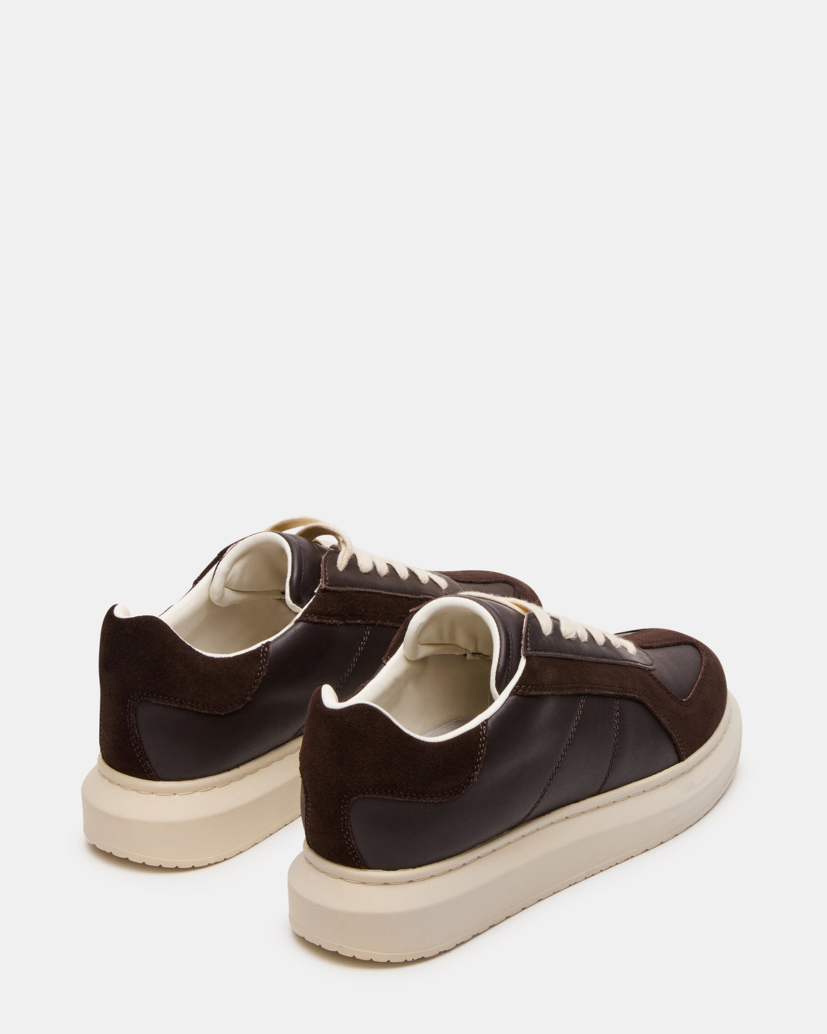 MINOU Brown Leather Low-Top Lace-Up Men's Sneaker