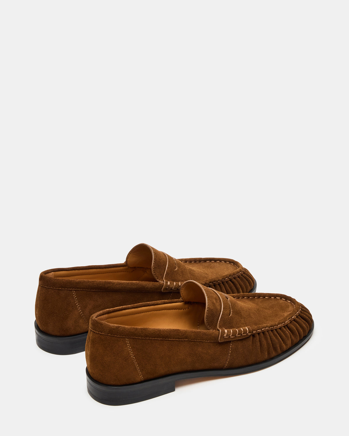 QUINCEY Chestnut Suede Slip-On Men's Loafer