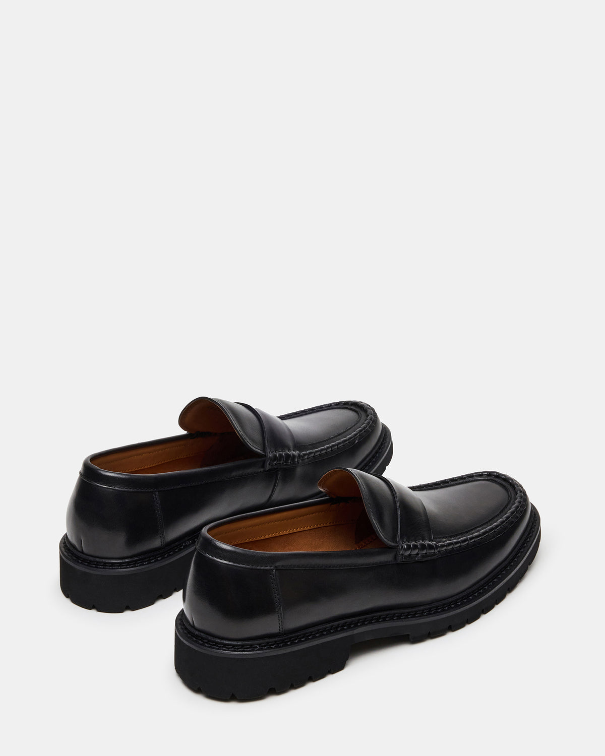 BRODIE Black Slip-On Lug Men's Loafer