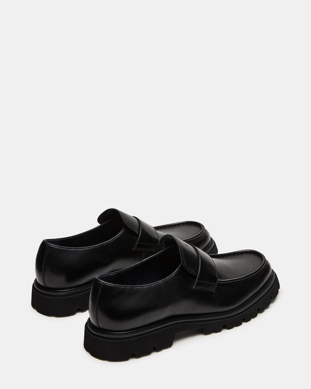 RADKIN Black Leather Slip-On Dress Men's Loafer