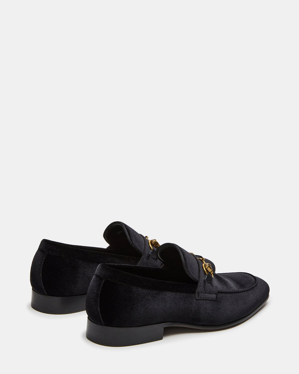 JAKIRO Black Velvet Slip-On Dress Men's Loafer