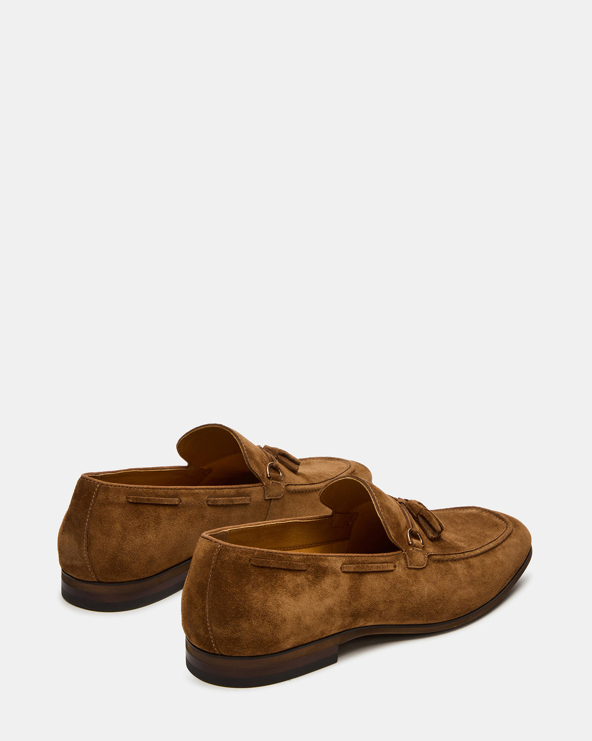 LOGAN Cognac Suede Tassel Slip-On Men's Loafer
