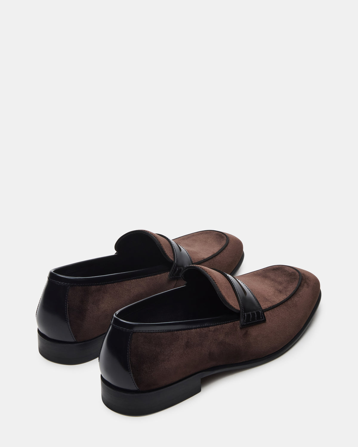 YARDLY Brown Velvet Slip-On Men's Dress Loafer