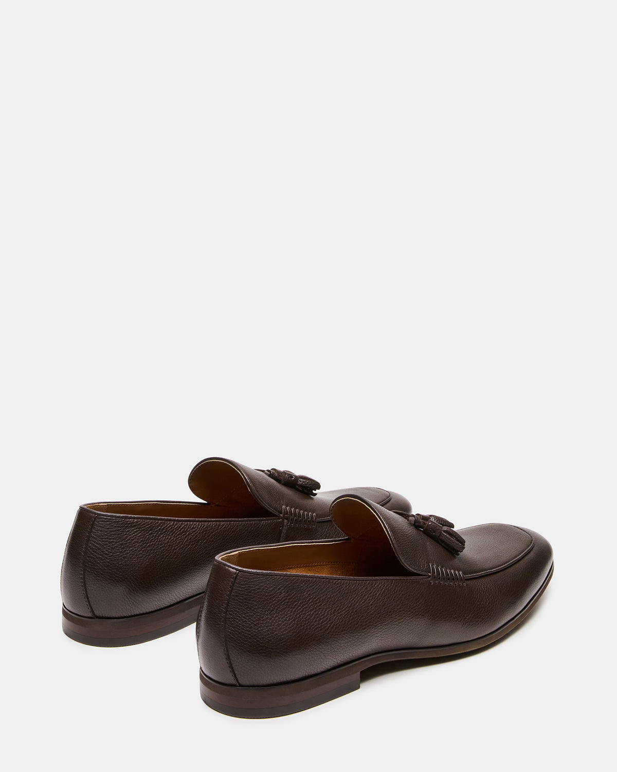 ONDRE Brown Leather Tassel Slip-On Men's Loafer