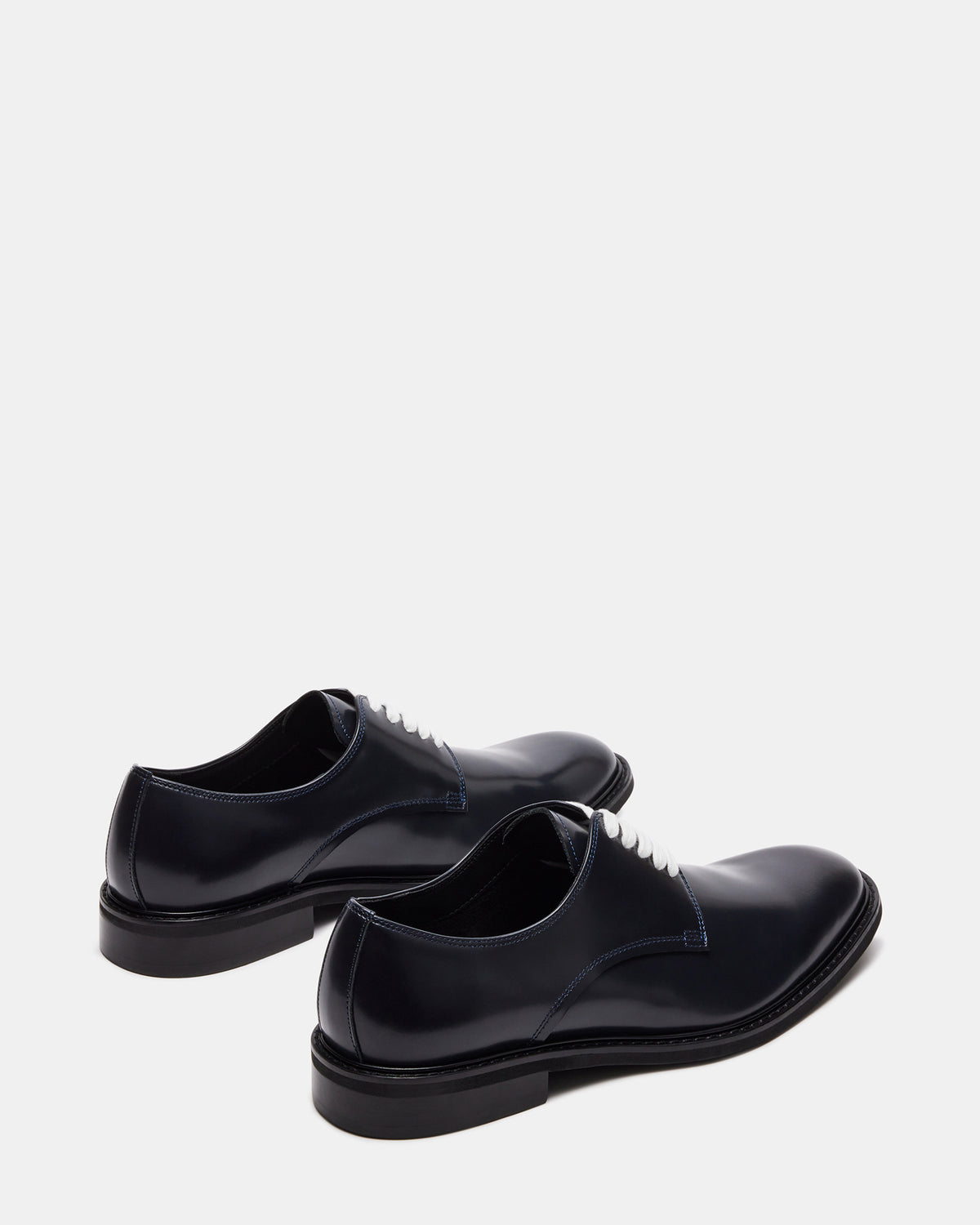HADAR Navy Box Leather Lace-Up Oxford Dress Shoe | Men's Dress Shoes