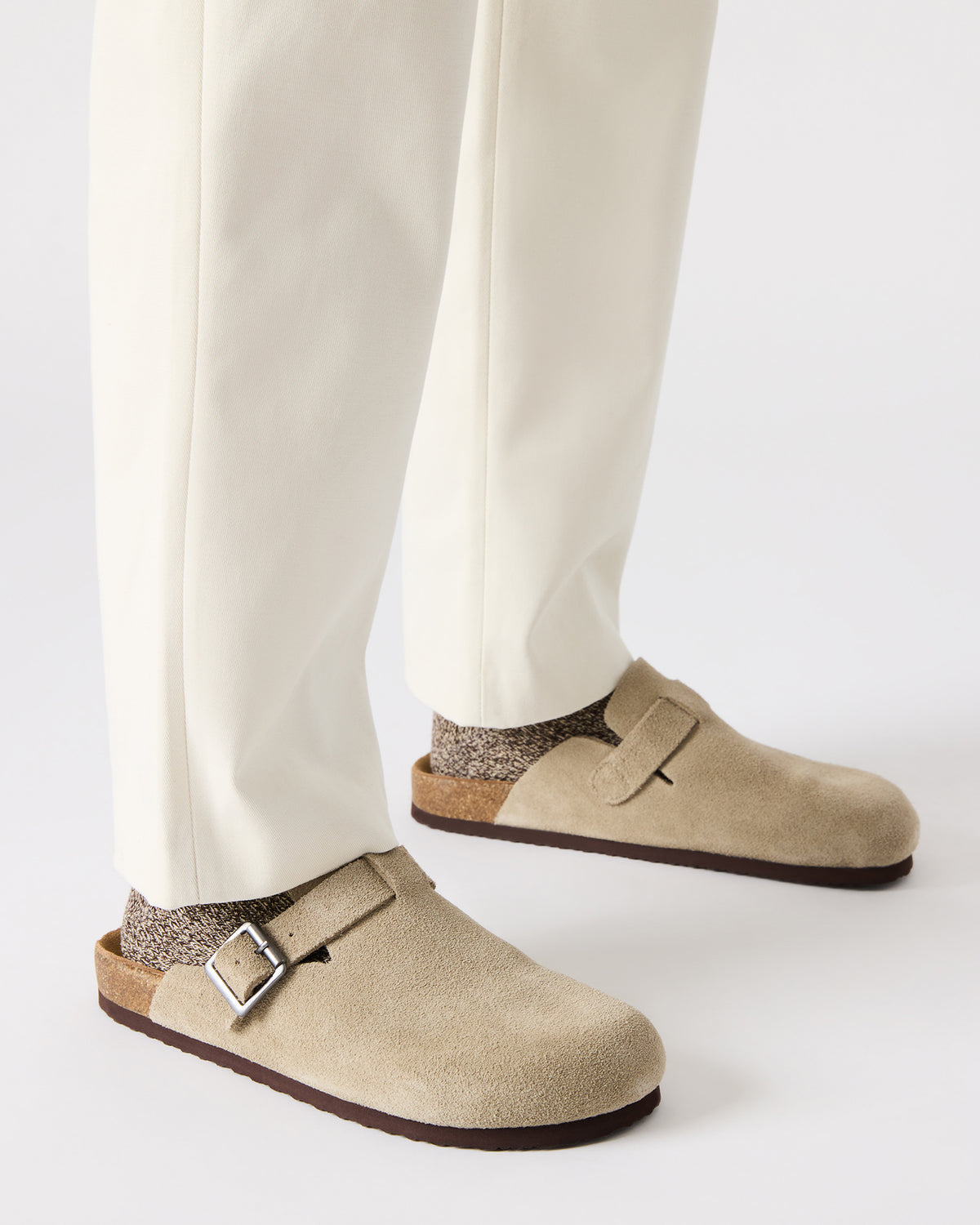 WILDERR Grey Flannel Slip-On Men's Casual Clog
