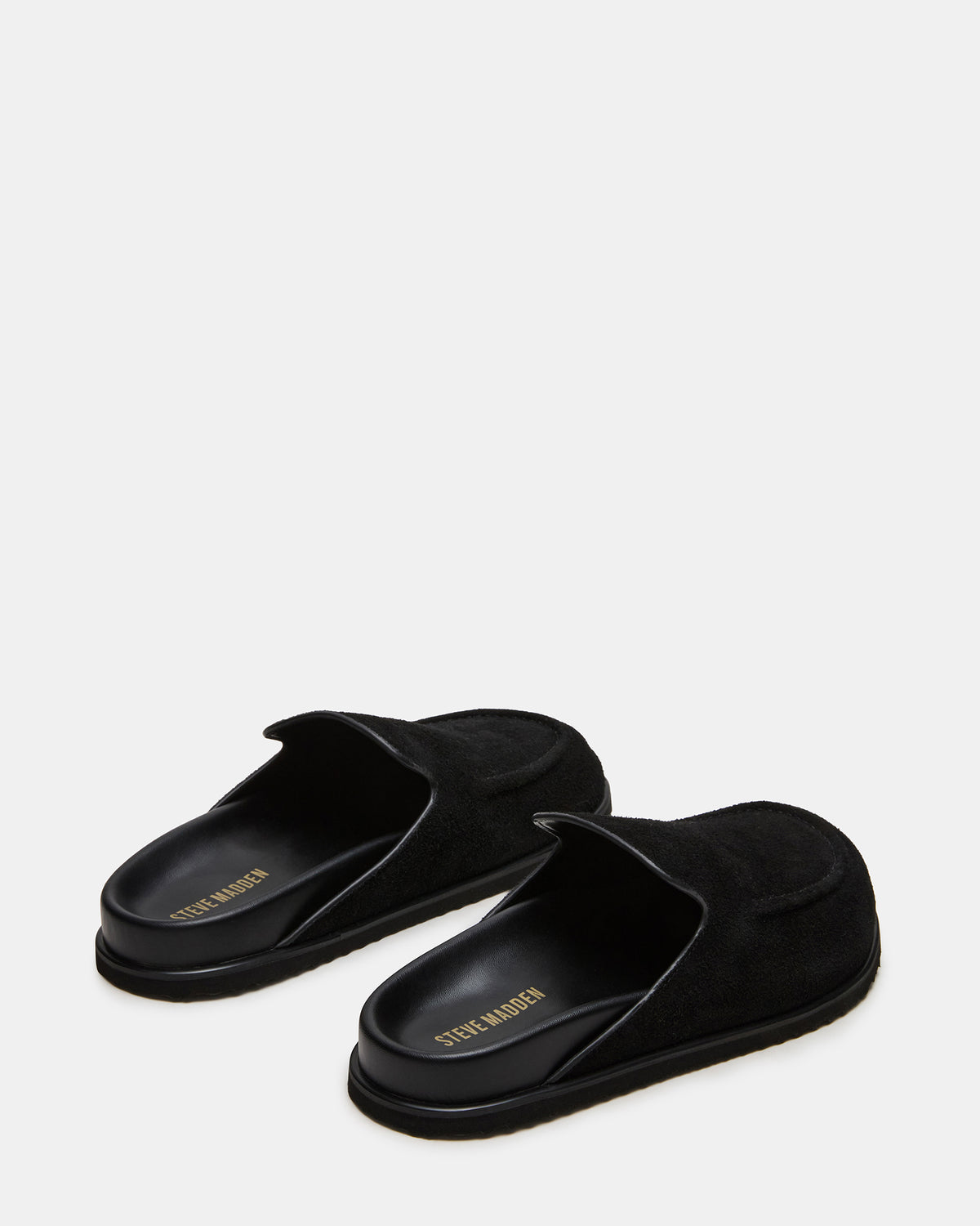 LUCIO Black Suede Slip-On Men's Casual Clog