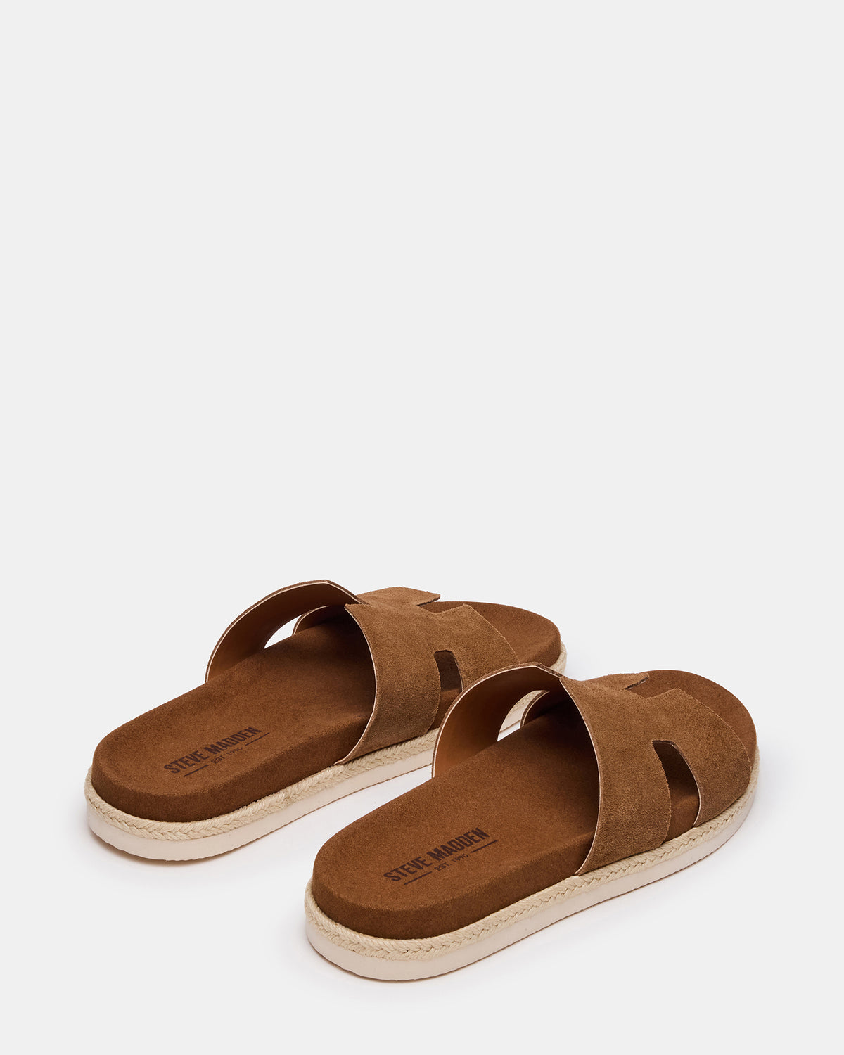 MERRICK Cognac Suede Footbed Slide Men's Sandal