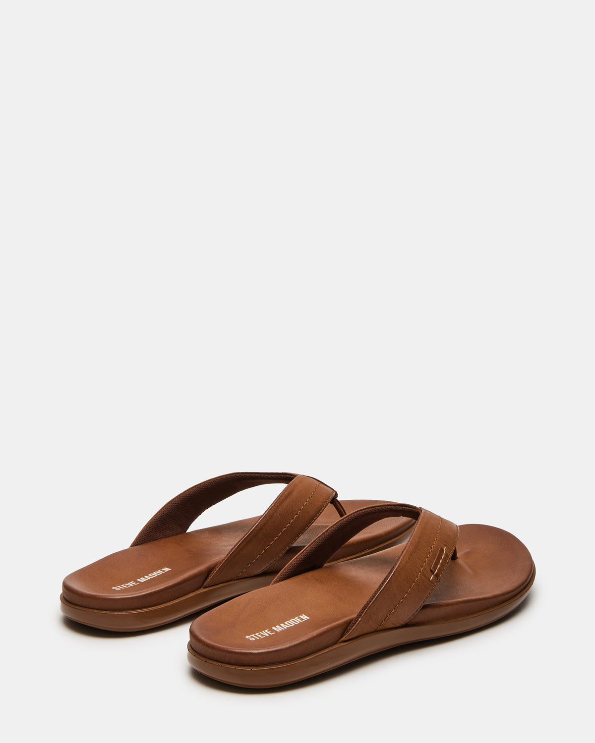 EMMETT Tan Leather Men's Thong Sandal
