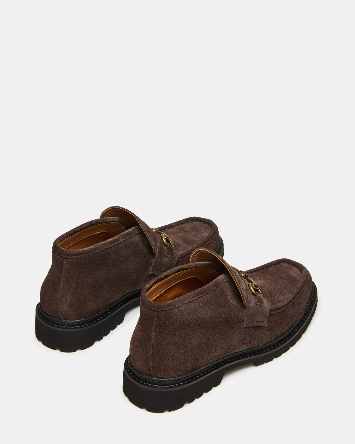 DEPUTY Chocolate Brown Suede Horsebit Moc Toe Men's Casual Ankle Boot