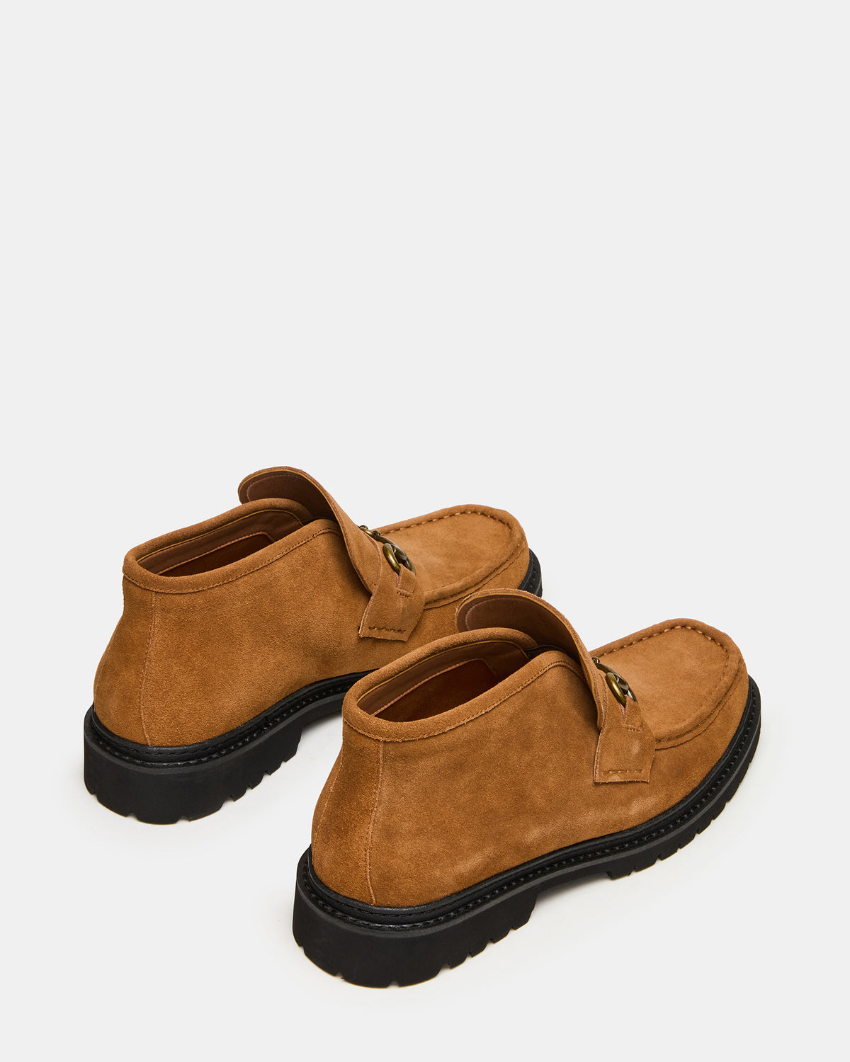 DEPUTY Chestnut Suede Horsebit Moc Toe Men's Casual Ankle Boot