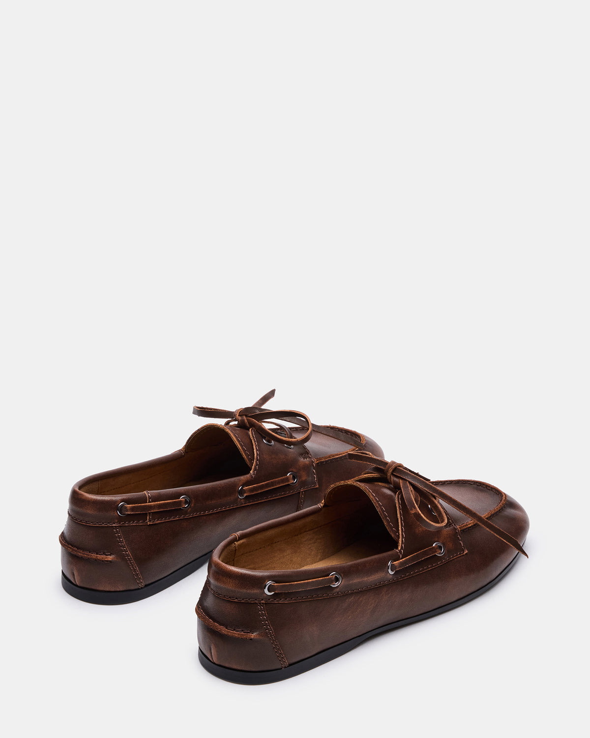 SCOUTT Brown Leather Slip-On Boat Men's Casual Shoe
