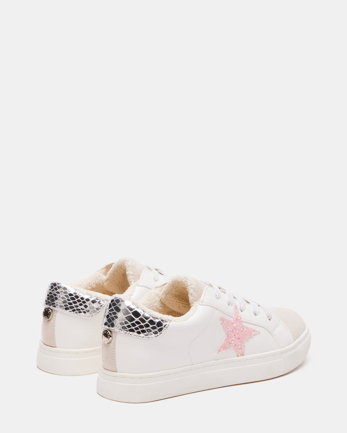 Kids' REZUME White Multi Girls' Lace-Up Star Sneakers Steve Madden WHITE MULTI
