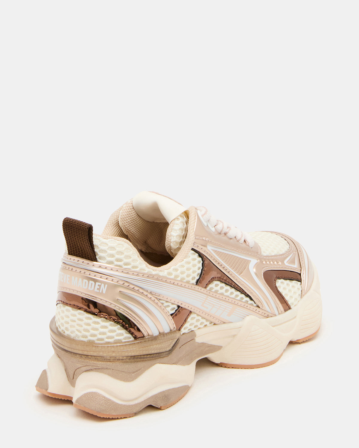 Kids' SPEDSTR Rose Gold Low-Top Lace-Up Girls' Sneaker Steve Madden ROSE GOLD