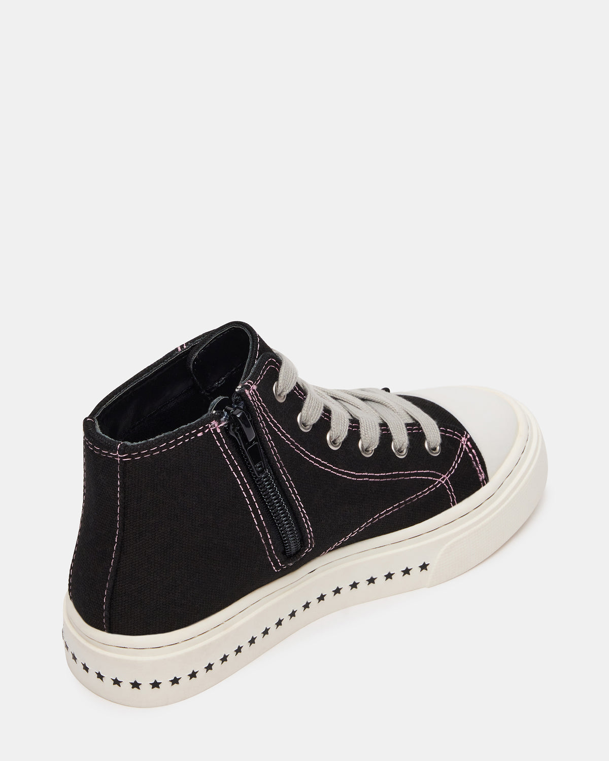 Kids' JOYCEE Black High-Top Lace-Up Girls' Sneaker