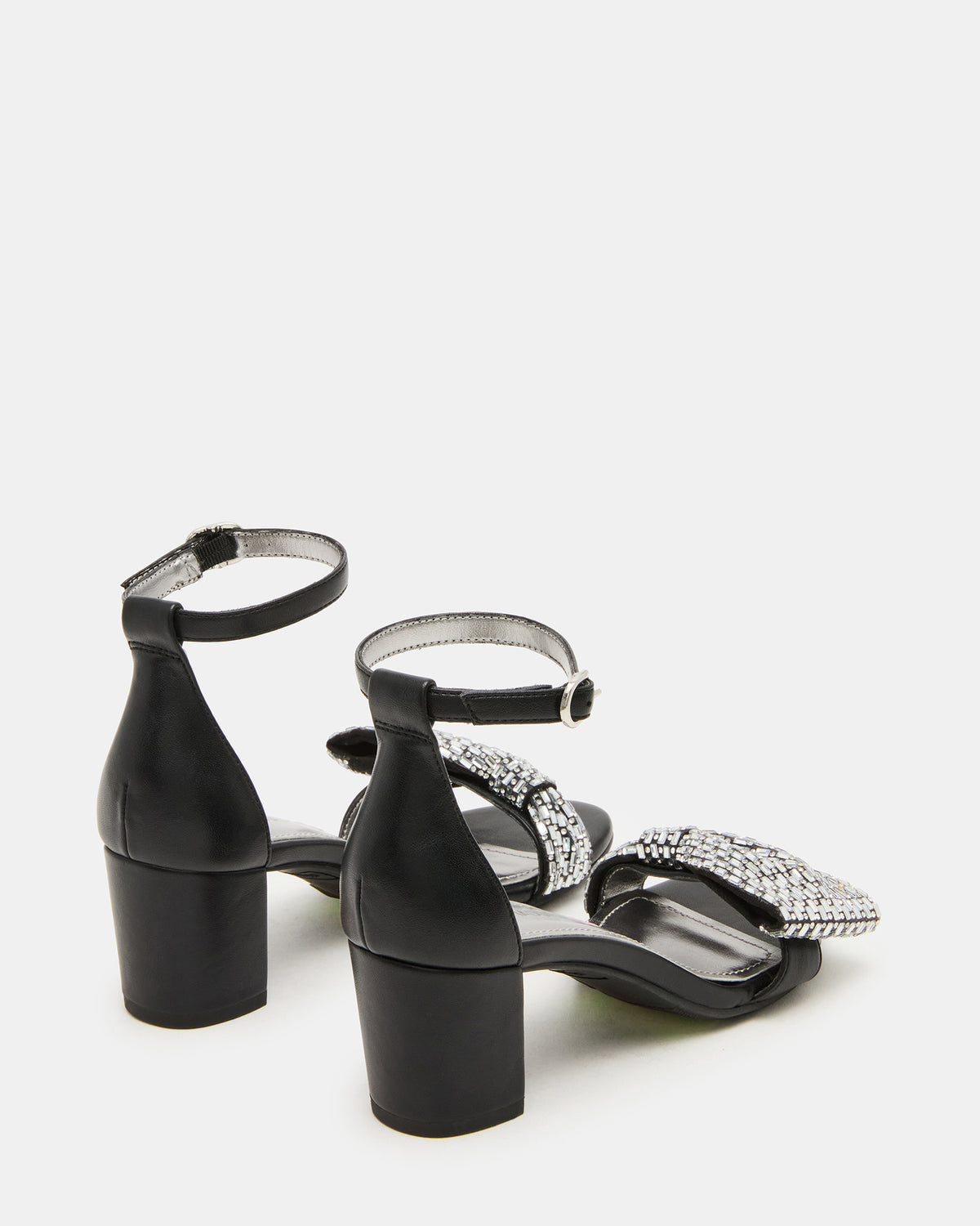 Kids' ABIGAL Black Rhinestone Embellised Block Heel Girls' Heel Steve Madden BLACK
