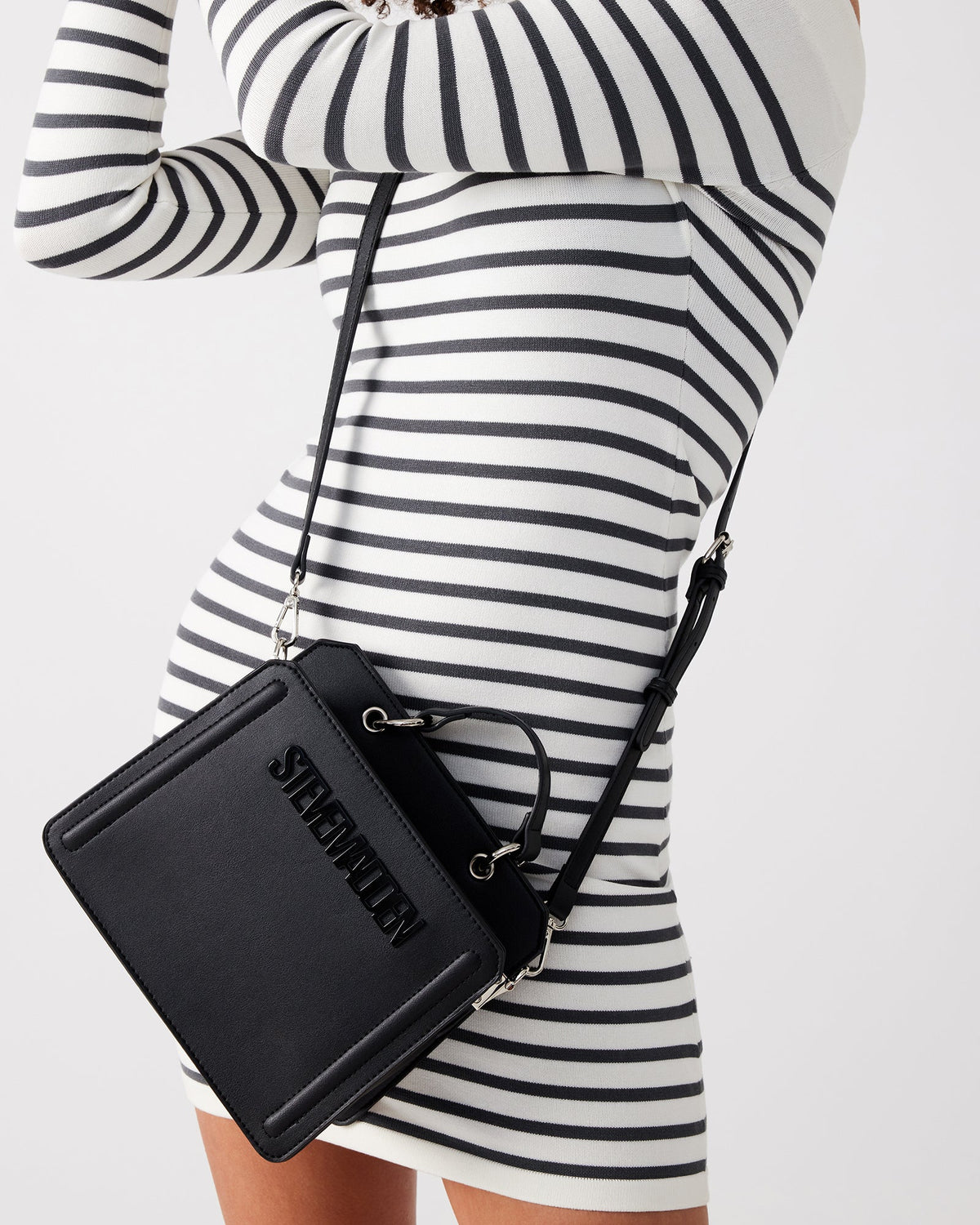 EVELYN Bag Drippy Hearts Black/Red Top Handle Crossbody Bag