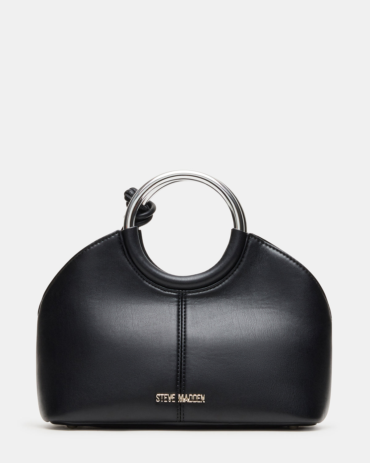 GEENA Embellished Bag Black Ring Top-Handle Crossbody Handbag