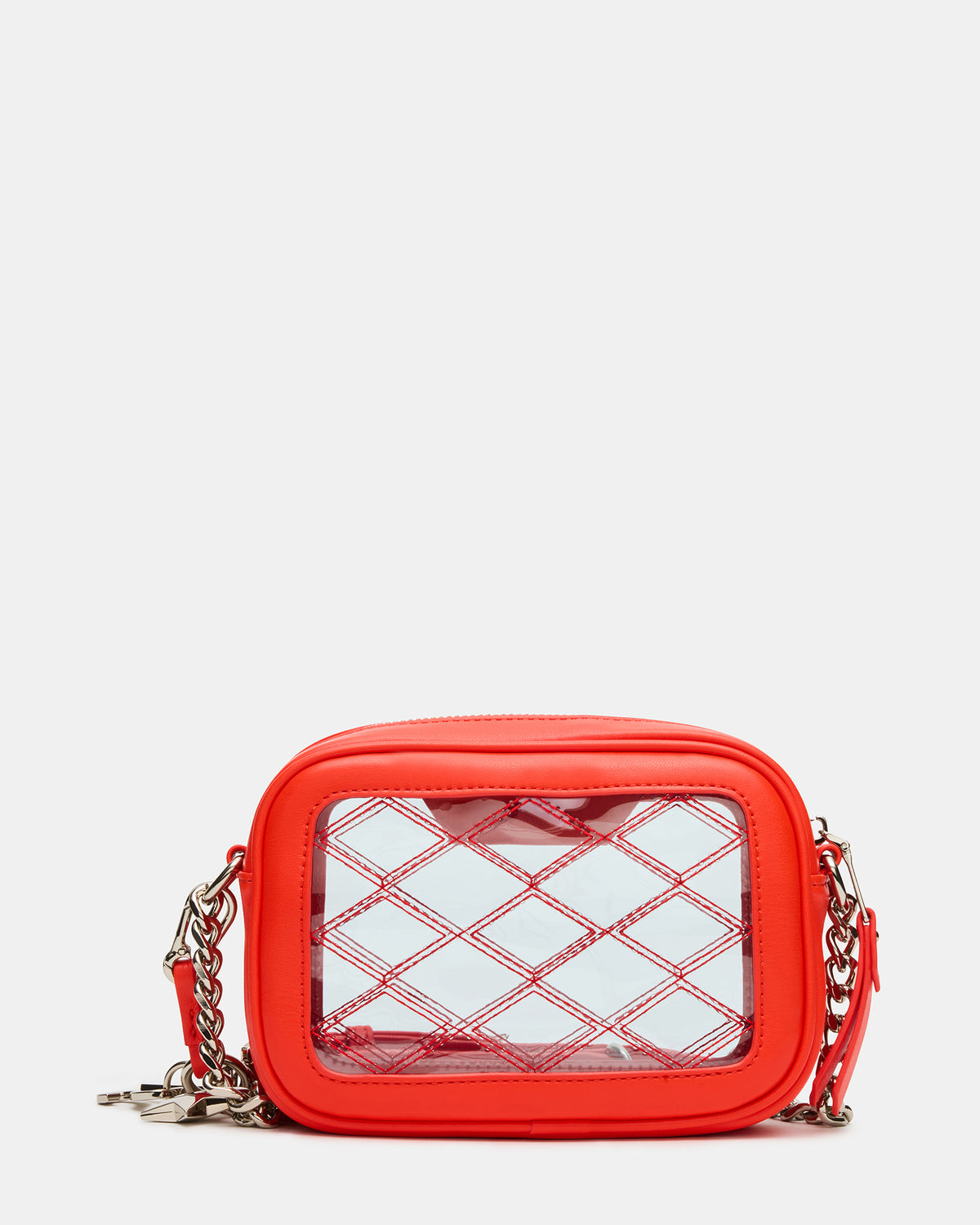 JELLY Bag Red Clear Camera Crossbody Handbag