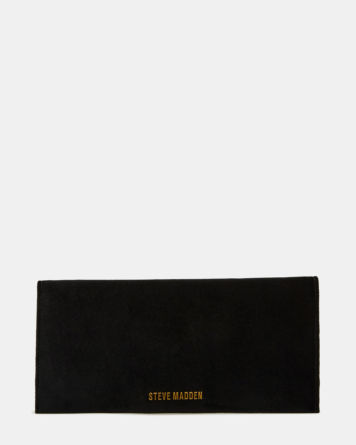 SMOOTH Bag Black Velvet Envelope Logo Crossbody Clutch Handbag