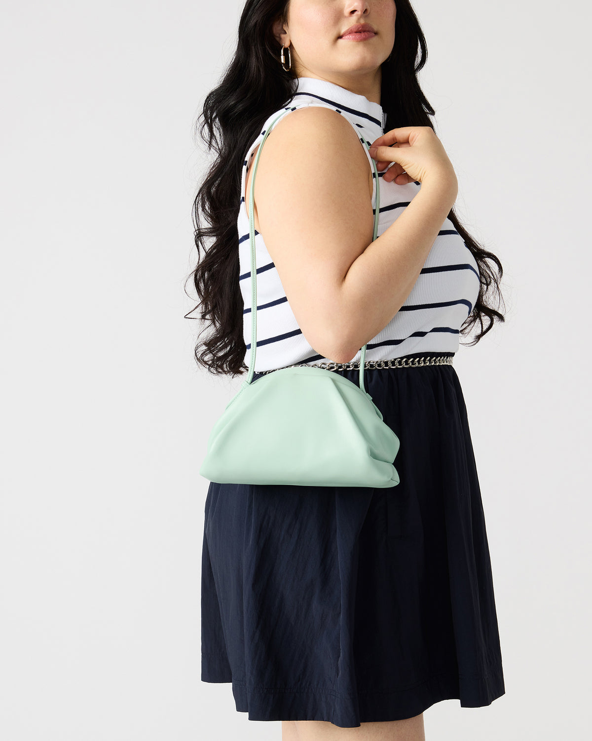 HAILEE Light Green Women's Soft Clutch Handbag